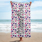 Personalized Beach Towel | Customized Bats Retro Style Beach Towel | Bachelorette Bridesmaid Towel | Personalized Gifts