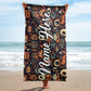 Personalized Beach Towel | Customized Bats Retro Style Beach Towel | Bachelorette Bridesmaid Towel | Personalized Gifts