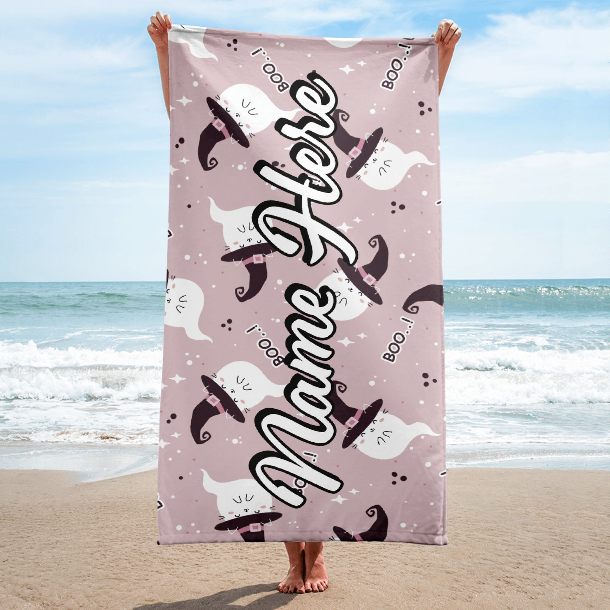 Personalized Beach Towel | Customized Bats Retro Style Beach Towel | Bachelorette Bridesmaid Towel | Personalized Gifts