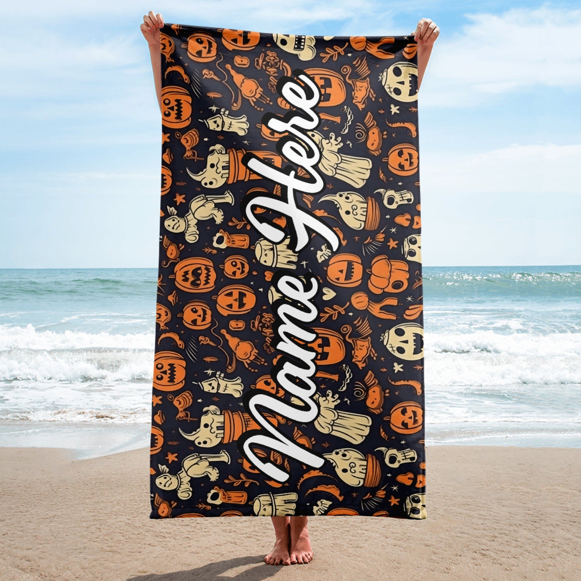 Personalized Beach Towel | Customized Bats Retro Style Beach Towel | Bachelorette Bridesmaid Towel | Personalized Gifts