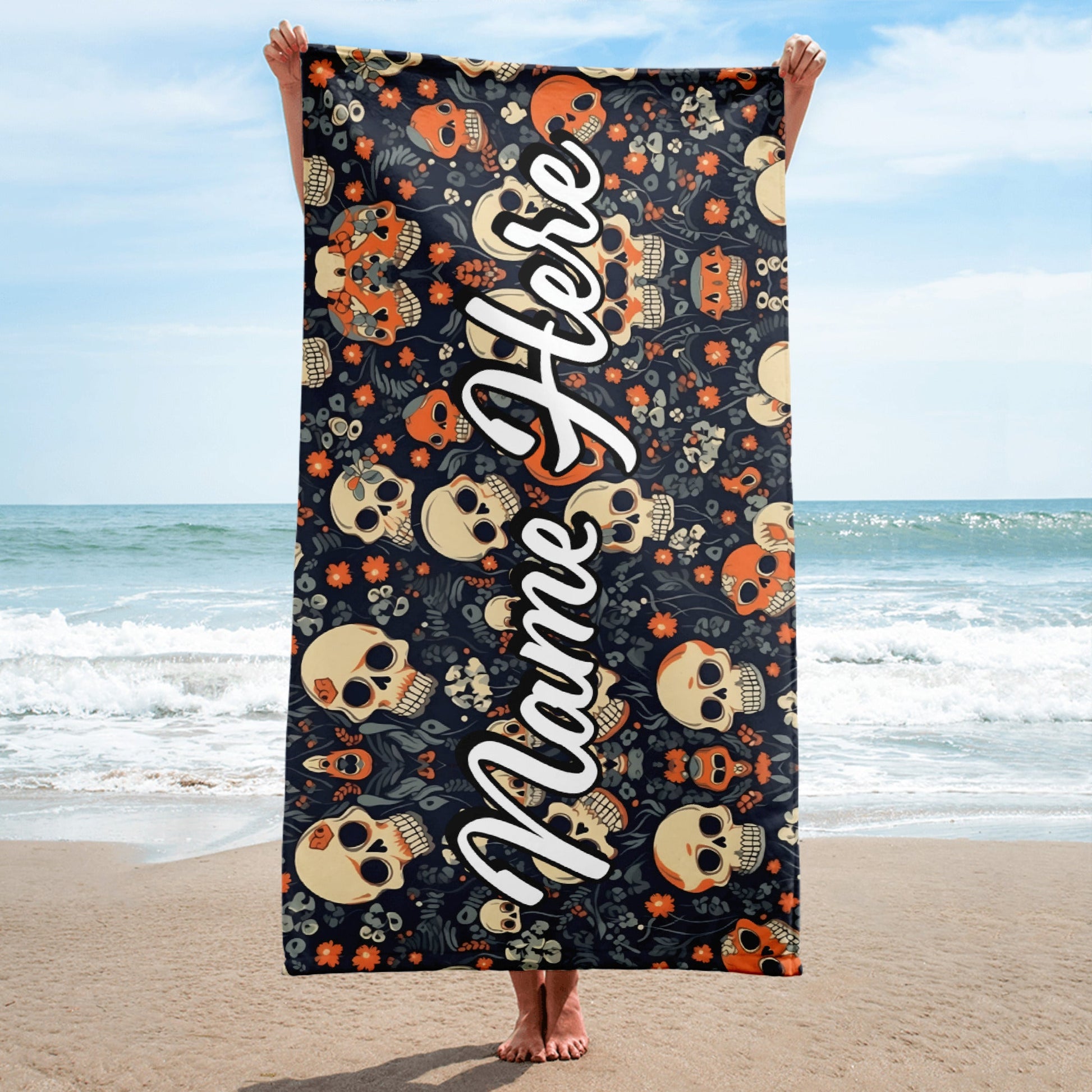 Personalized Beach Towel | Customized Bats Retro Style Beach Towel | Bachelorette Bridesmaid Towel | Personalized Gifts