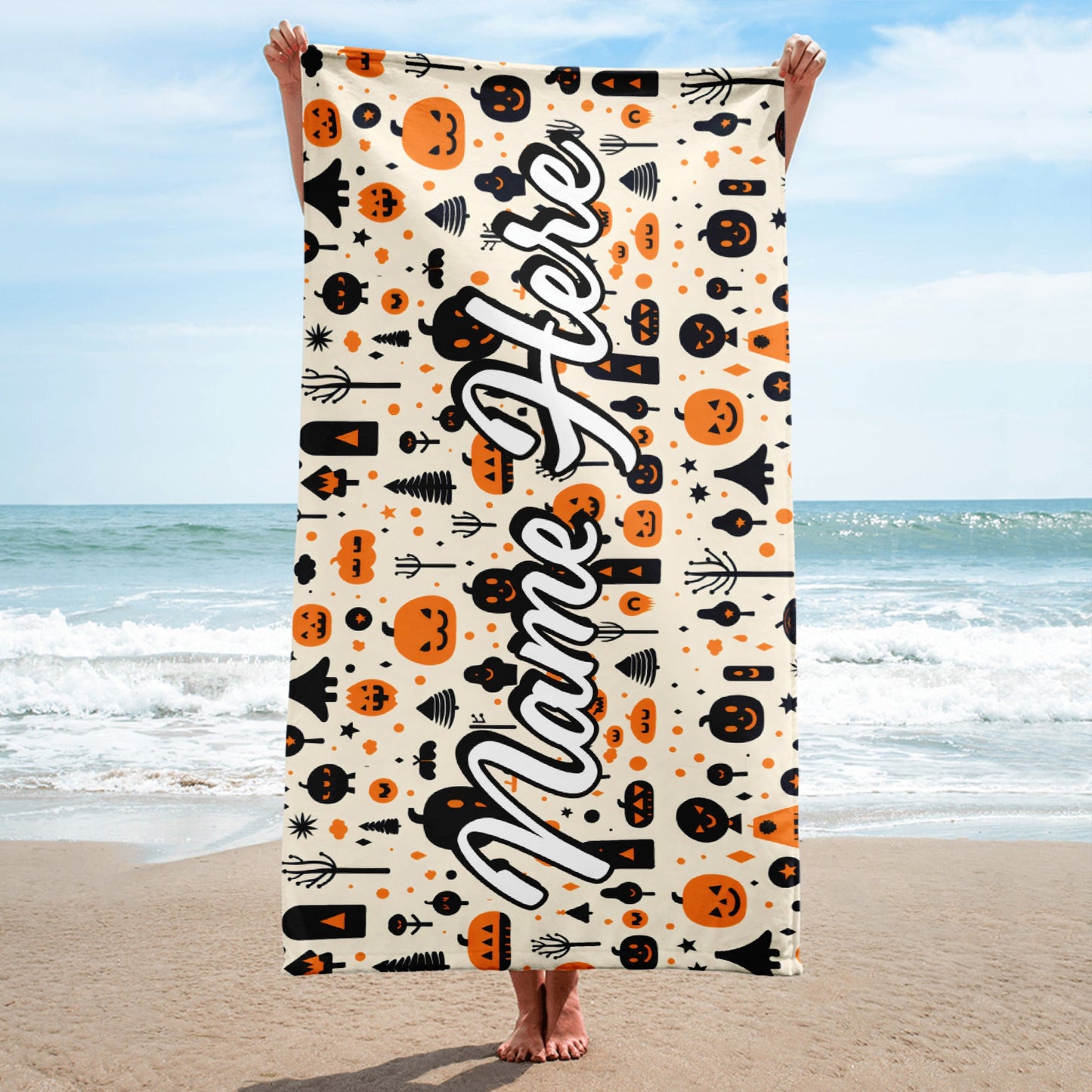 Personalized Beach Towel | Customized Bats Retro Style Beach Towel | Bachelorette Bridesmaid Towel | Personalized Gifts