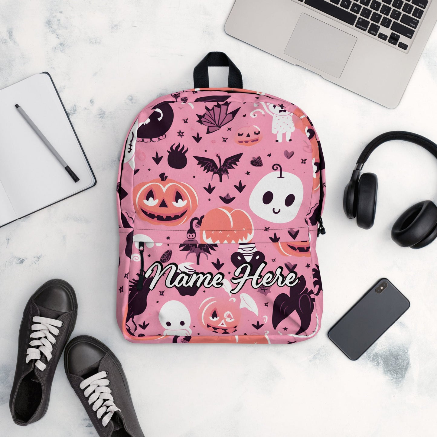 Personalized Canvas Backpack with Custom Name, Back to School Gift Backpack, Christmas Present Bag, Simple Work Backpack for College