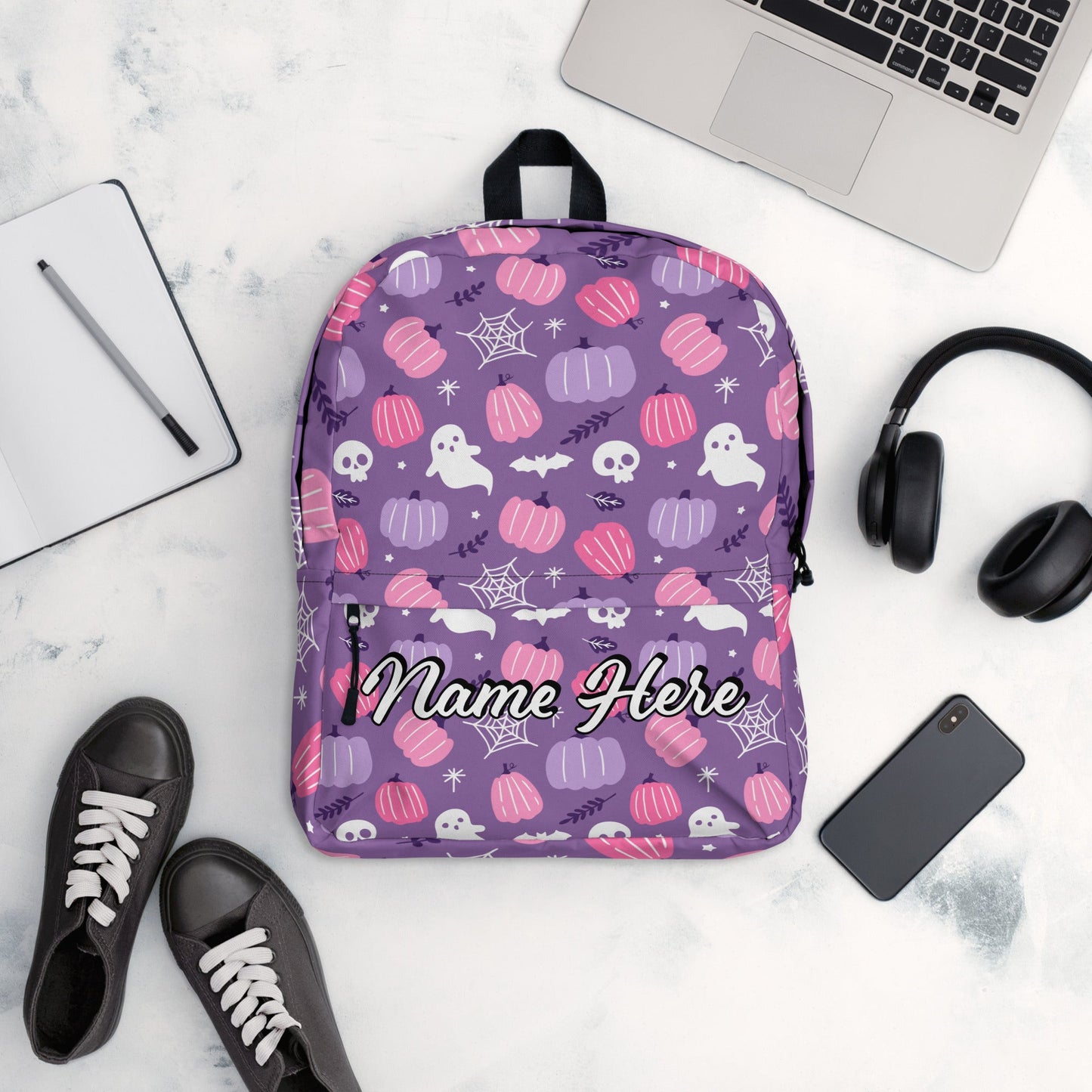 Personalized Canvas Backpack with Custom Name, Back to School Gift Backpack, Christmas Present Bag, Simple Work Backpack for College