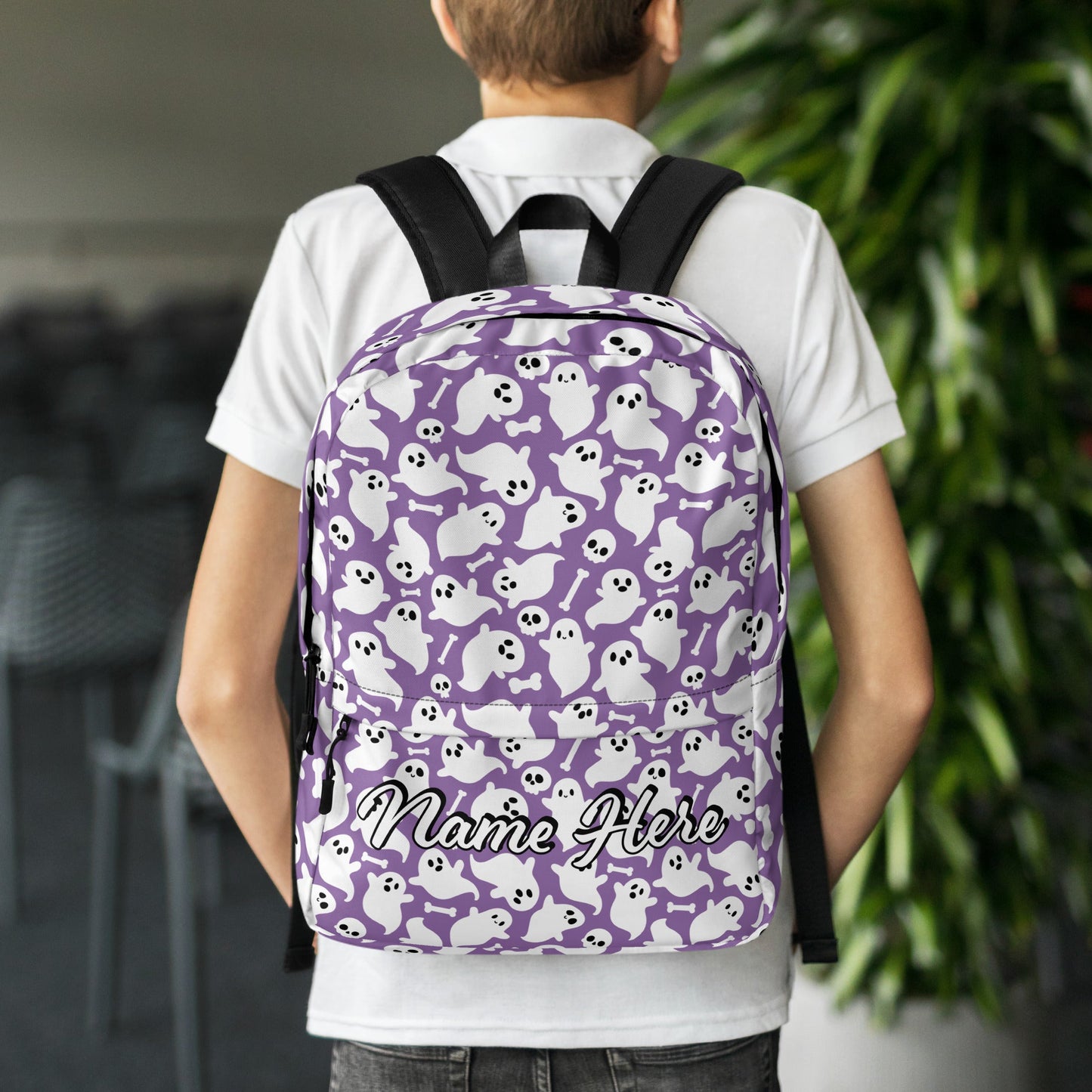 Personalized Canvas Backpack with Custom Name, Back to School Gift Backpack, Christmas Present Bag, Simple Work Backpack for College