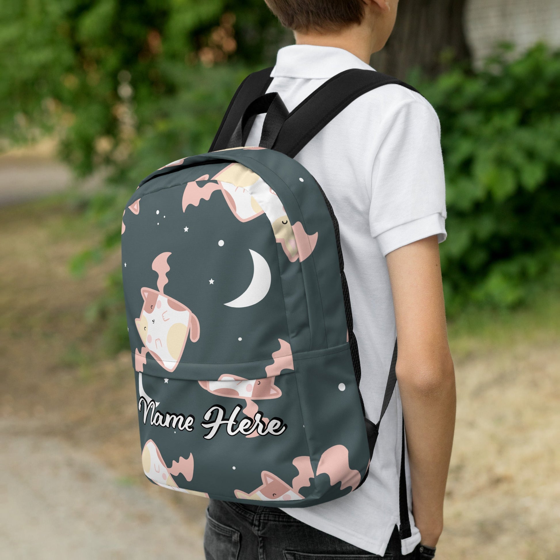 Personalized Canvas Backpack with Custom Name, Back to School Gift Backpack, Christmas Present Bag, Simple Work Backpack for College