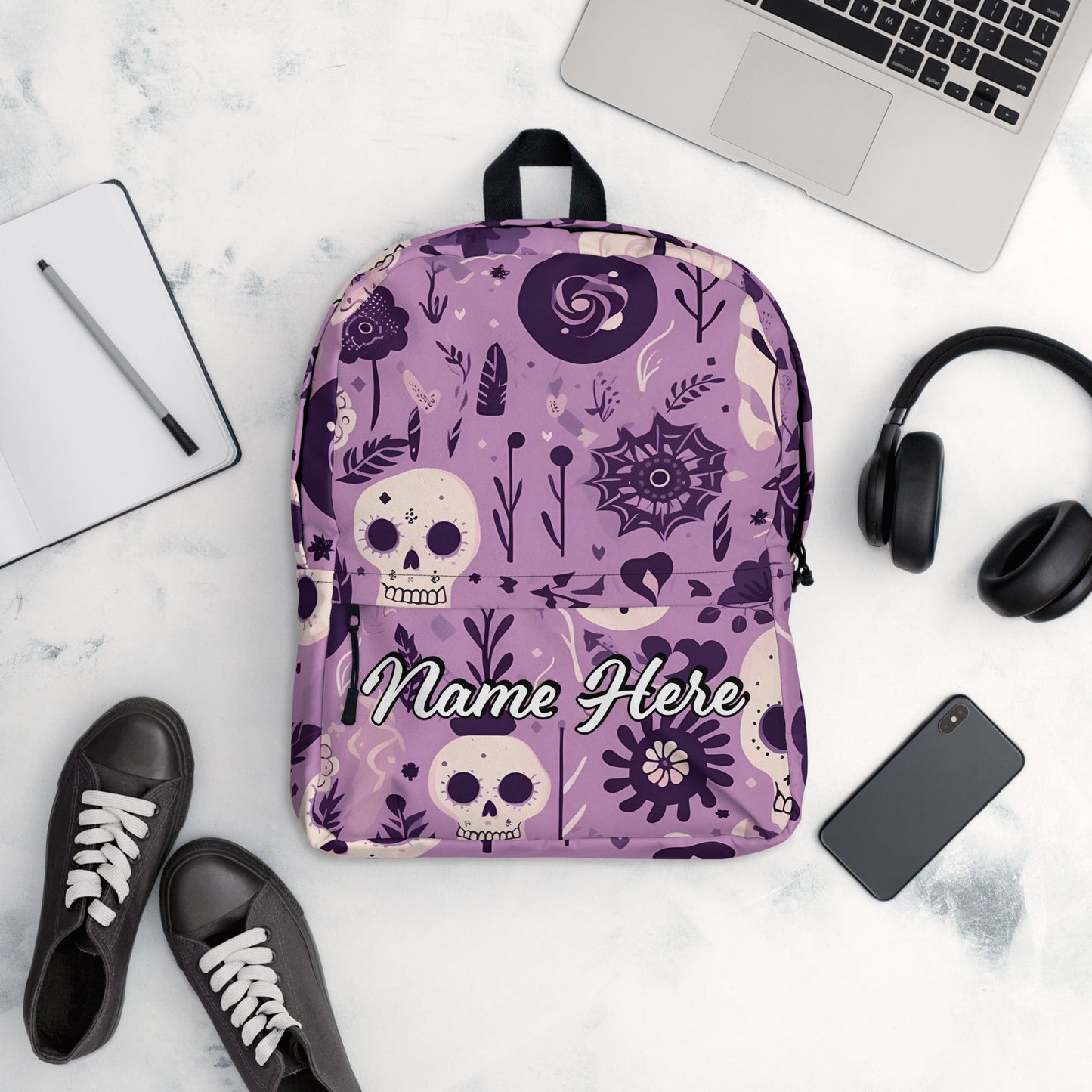 Personalized Canvas Backpack with Custom Name, Back to School Gift Backpack, Christmas Present Bag, Simple Work Backpack for College