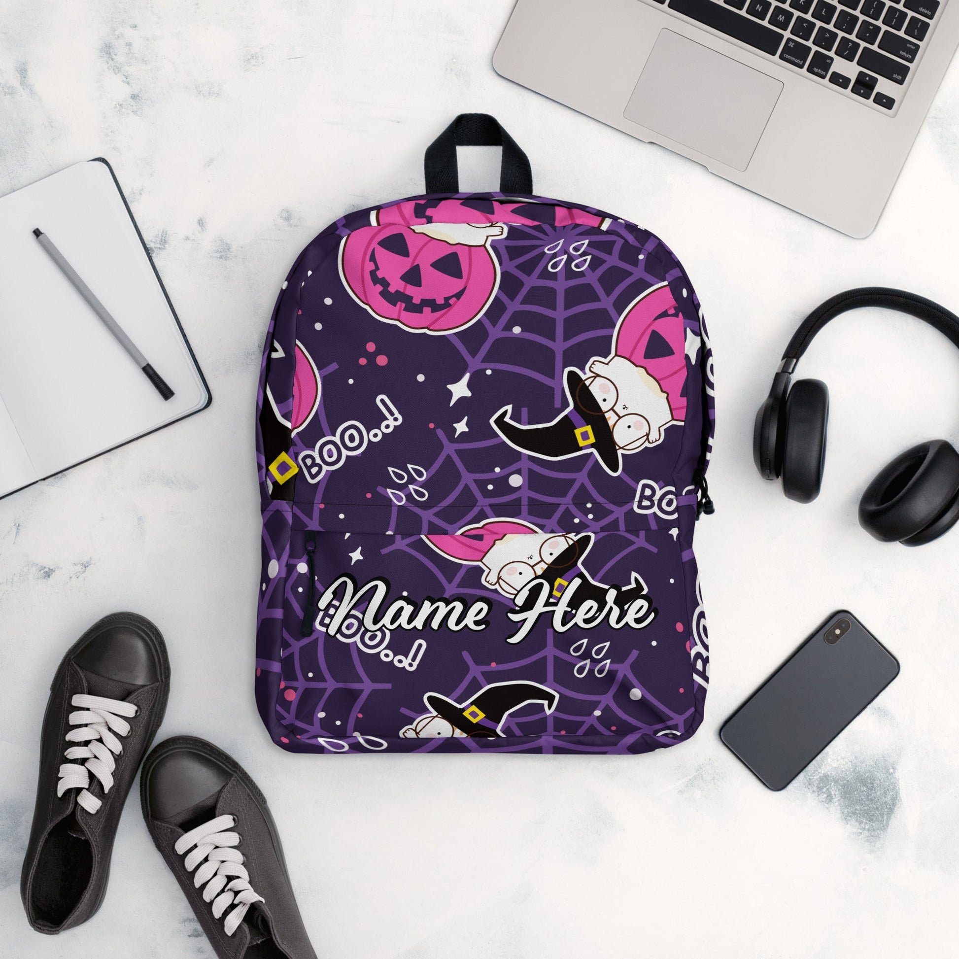 Personalized Canvas Backpack with Custom Name, Back to School Gift Backpack, Christmas Present Bag, Simple Work Backpack for College