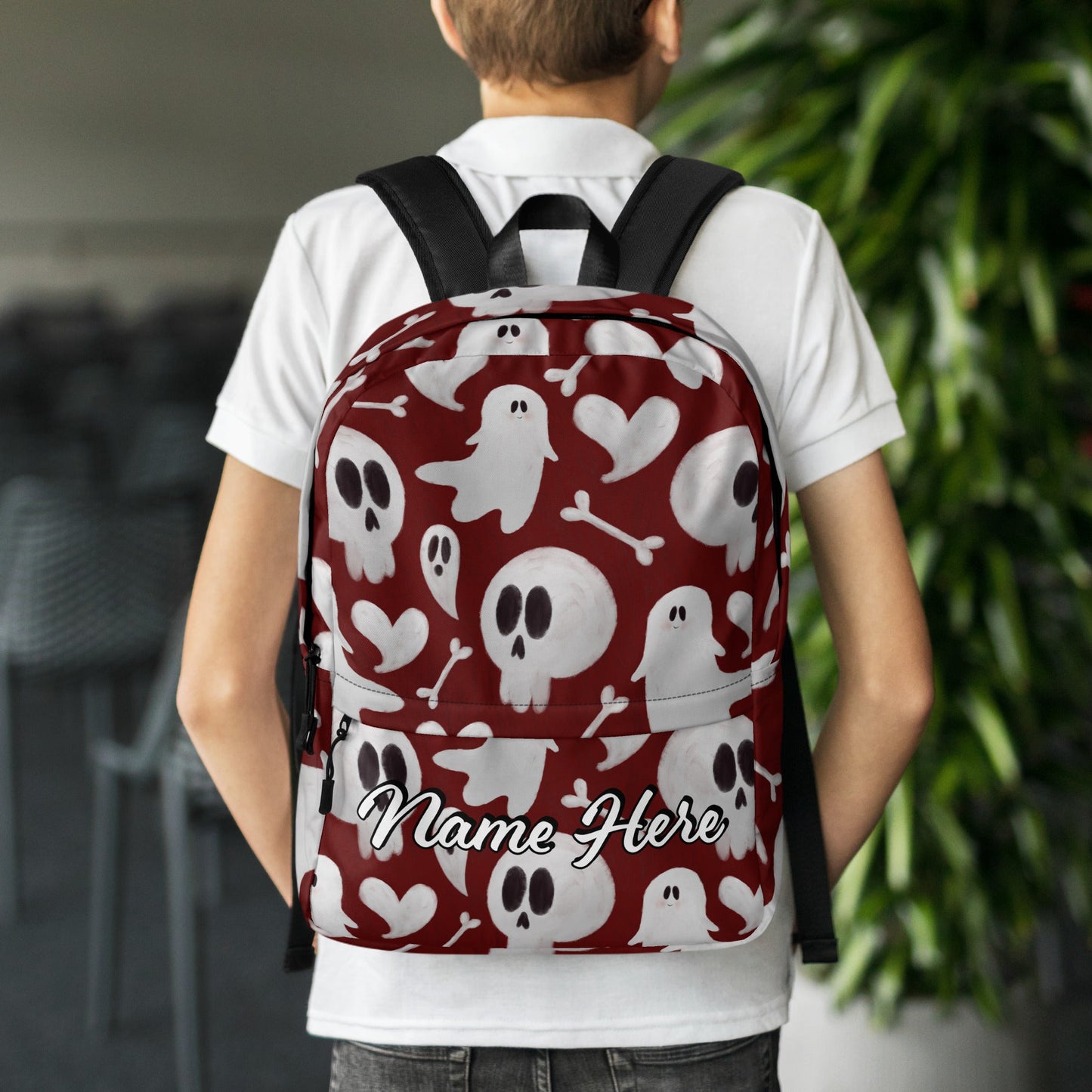 Personalized Canvas Backpack with Custom Name, Back to School Gift Backpack, Christmas Present Bag, Simple Work Backpack for College