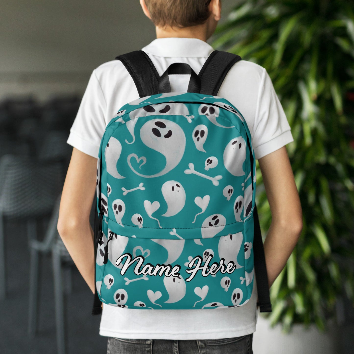 Personalized Canvas Backpack with Custom Name, Back to School Gift Backpack, Christmas Present Bag, Simple Work Backpack for College