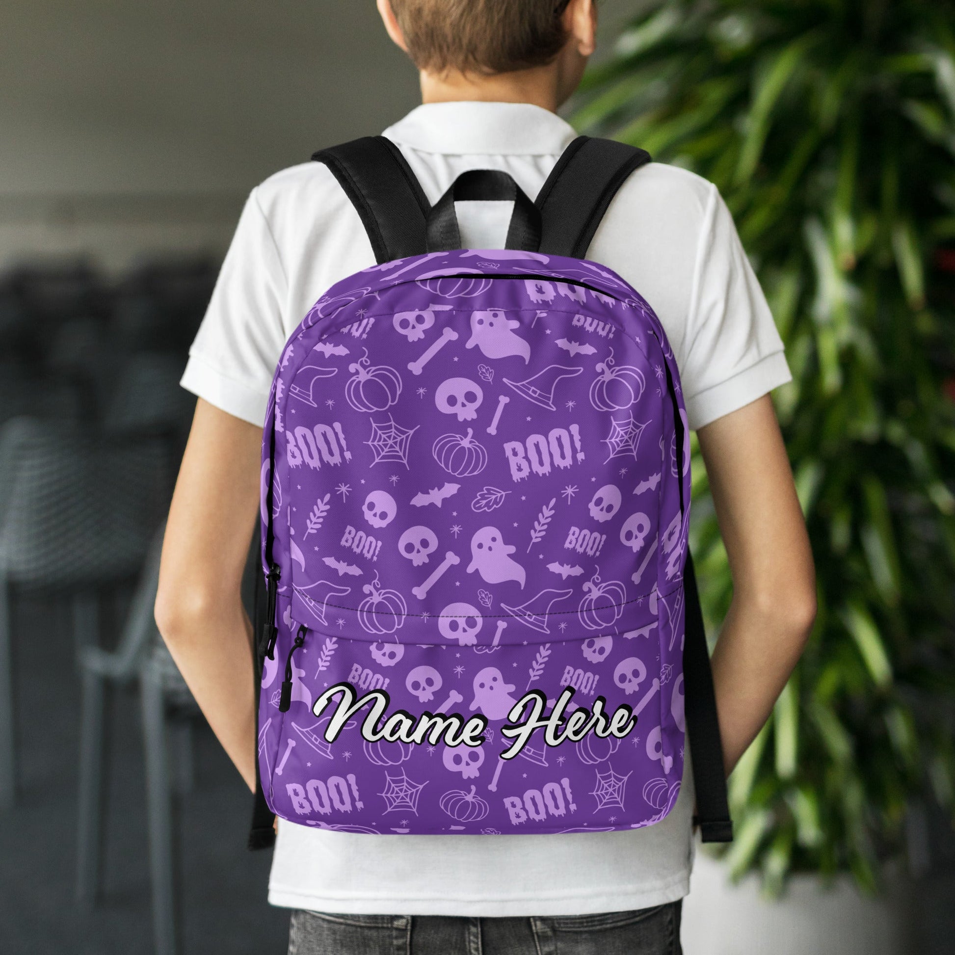 Personalized Canvas Backpack with Custom Name, Back to School Gift Backpack, Christmas Present Bag, Simple Work Backpack for College