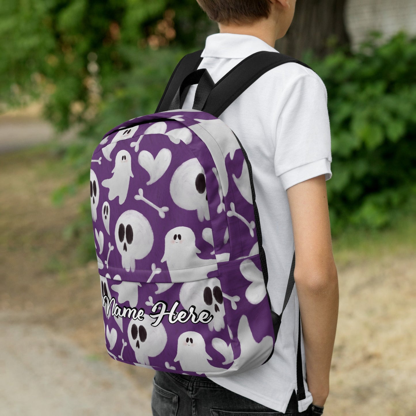 Personalized Canvas Backpack with Custom Name, Back to School Gift Backpack, Christmas Present Bag, Simple Work Backpack for College