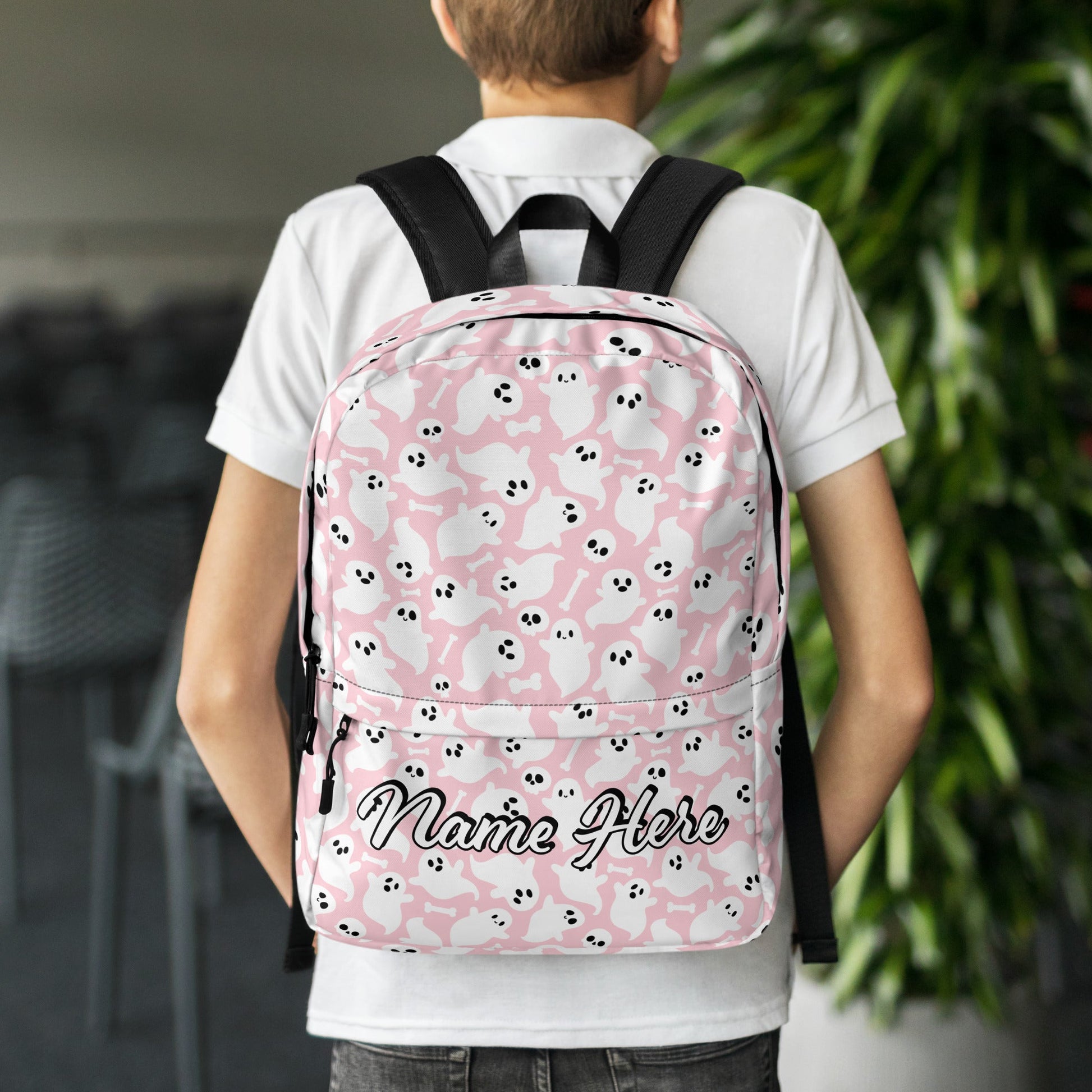 Personalized Canvas Backpack with Custom Name, Back to School Gift Backpack, Christmas Present Bag, Simple Work Backpack for College