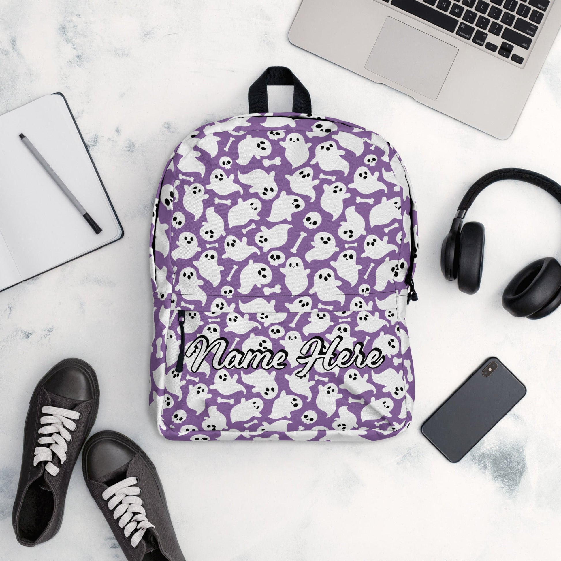 Personalized Canvas Backpack with Custom Name, Back to School Gift Backpack, Christmas Present Bag, Simple Work Backpack for College