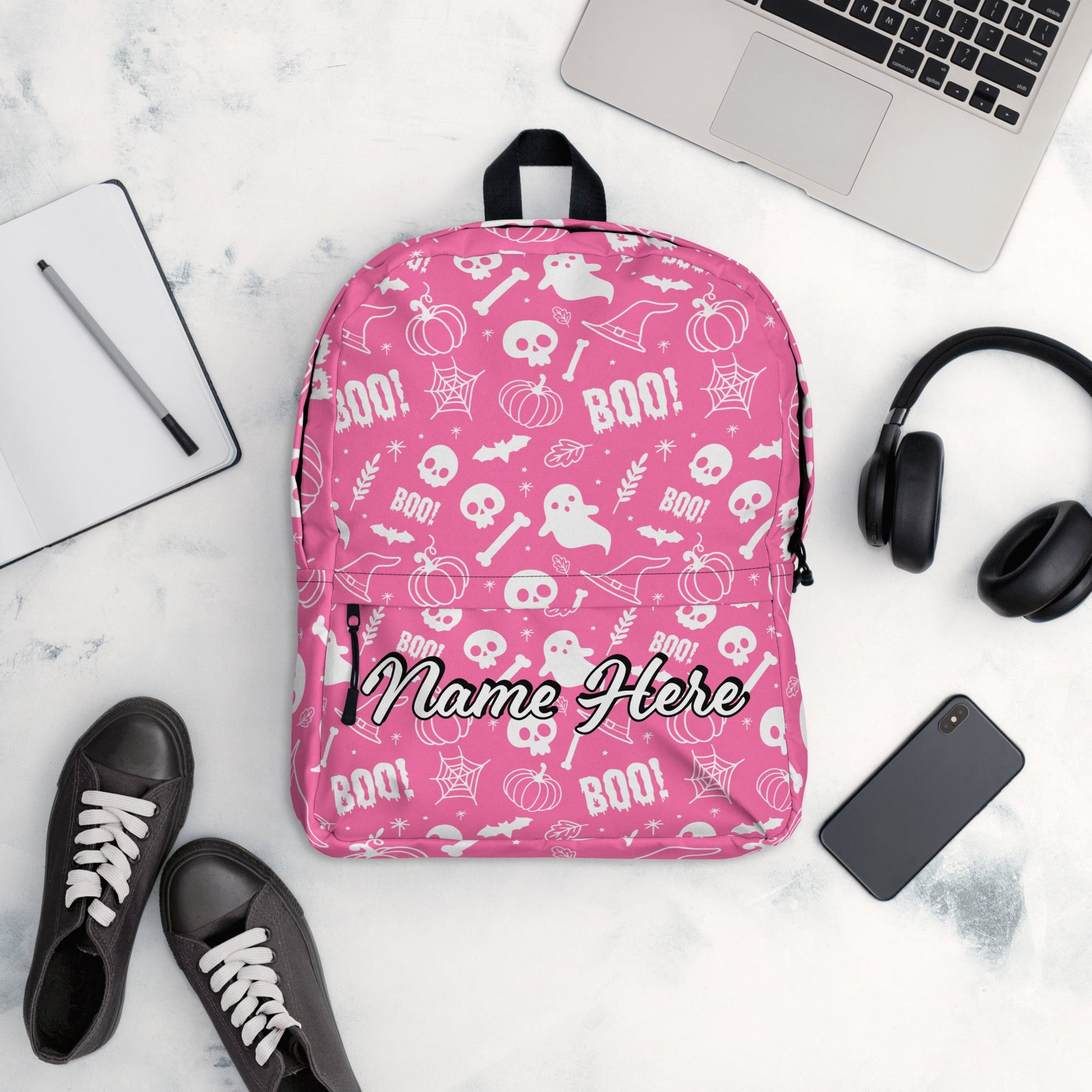 Personalized Canvas Backpack with Custom Name, Back to School Gift Backpack, Christmas Present Bag, Simple Work Backpack for College