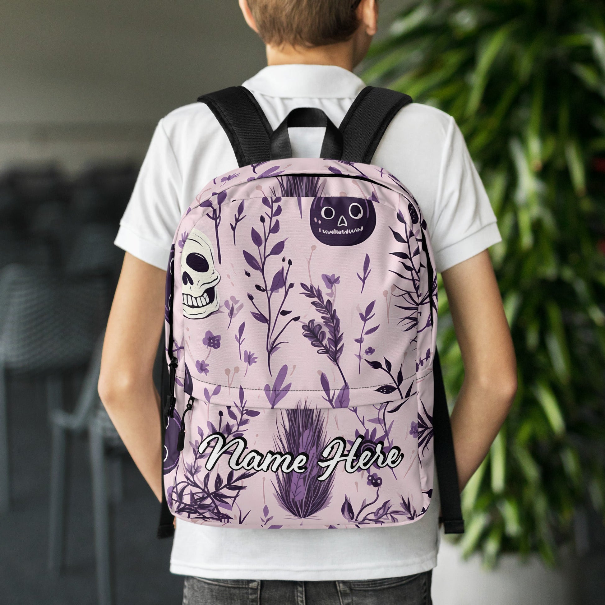 Personalized Canvas Backpack with Custom Name, Back to School Gift Backpack, Christmas Present Bag, Simple Work Backpack for College