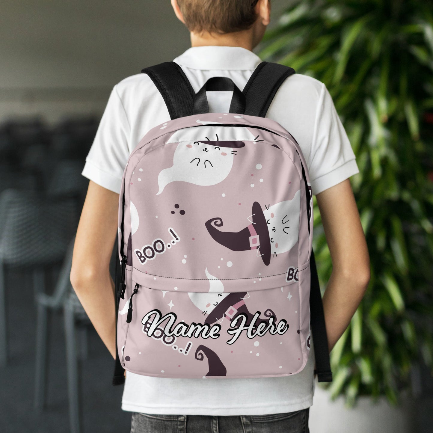 Personalized Canvas Backpack with Custom Name, Back to School Gift Backpack, Christmas Present Bag, Simple Work Backpack for College