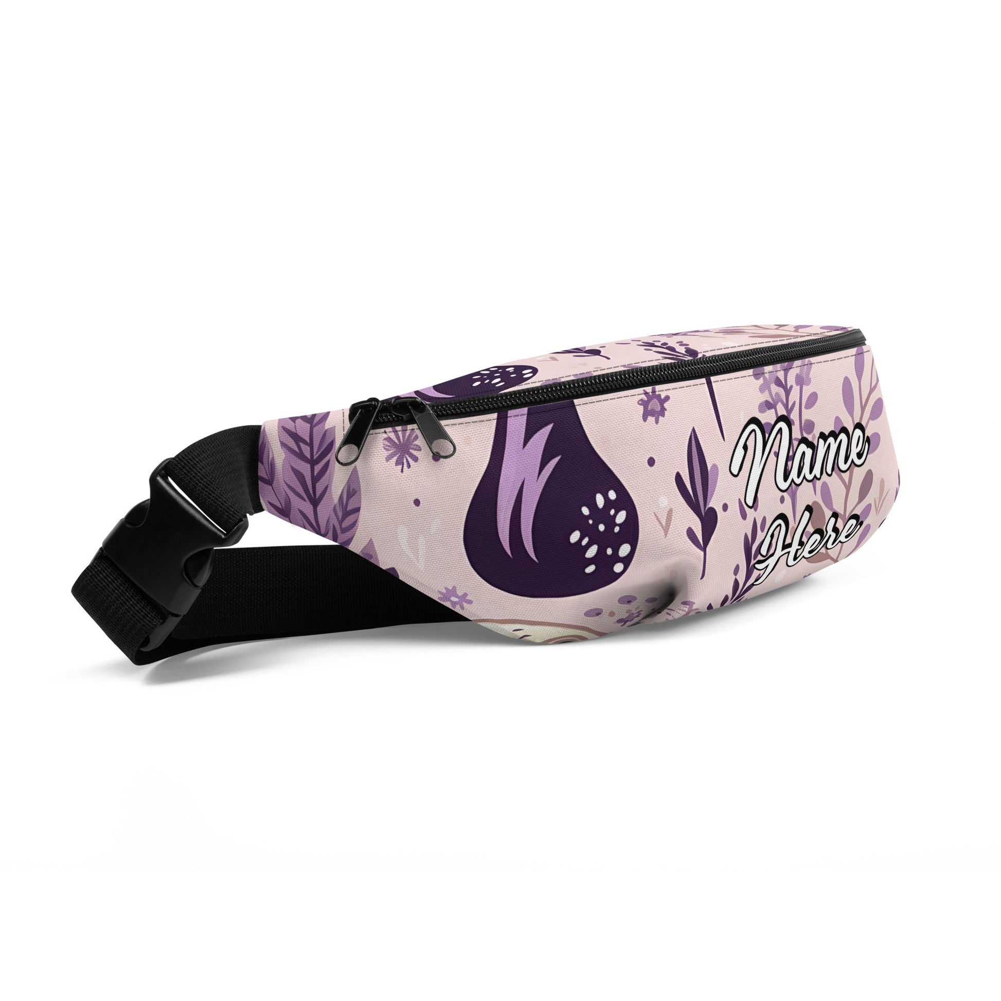 Personalized Good Vibes Fanny Pack | Personal Waist Bag for Girls | Fashion Elegant Hip Bag | Belt Bags for Travel | Sports Running Bag