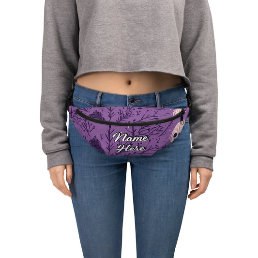 Personalized Good Vibes Fanny Pack | Personal Waist Bag for Girls | Fashion Elegant Hip Bag | Belt Bags for Travel | Sports Running Bag