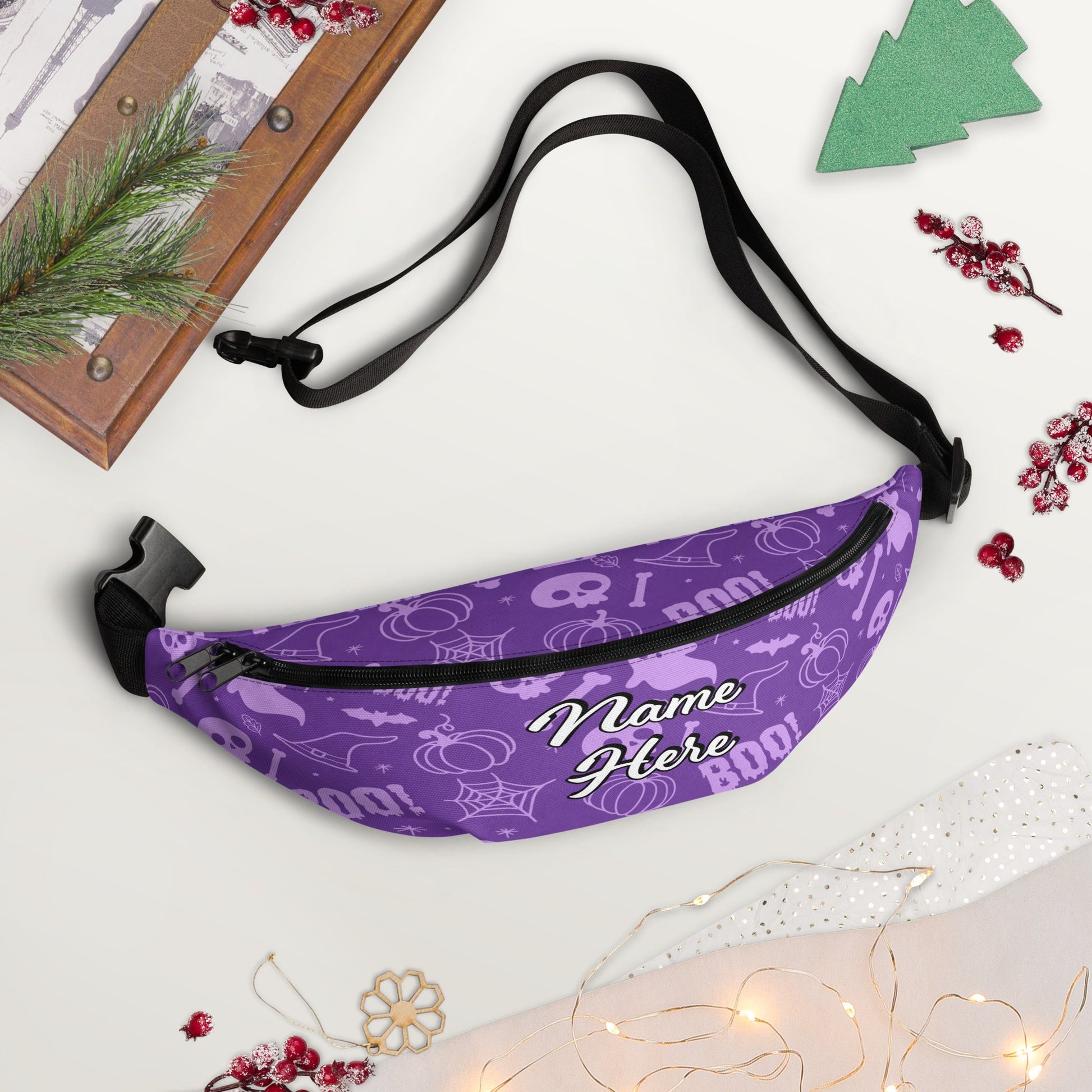 Personalized Good Vibes Fanny Pack | Personal Waist Bag for Girls | Fashion Elegant Hip Bag | Belt Bags for Travel | Sports Running Bag