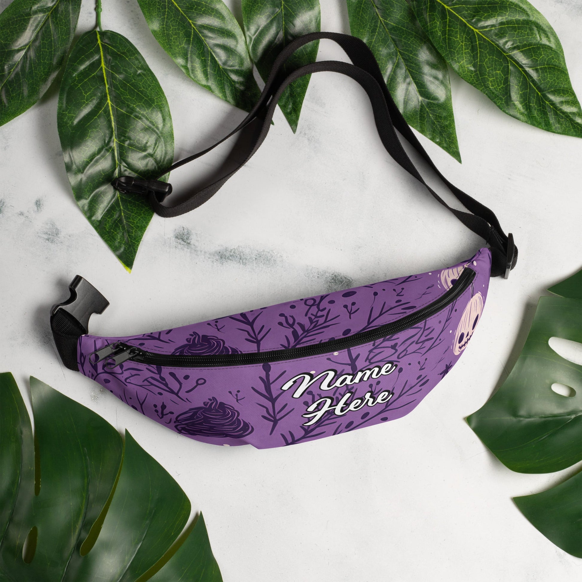 Personalized Good Vibes Fanny Pack | Personal Waist Bag for Girls | Fashion Elegant Hip Bag | Belt Bags for Travel | Sports Running Bag