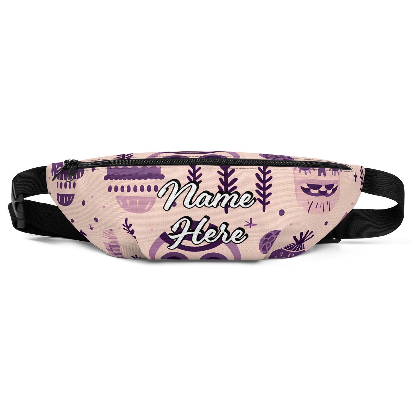 Personalized Good Vibes Fanny Pack | Personal Waist Bag for Girls | Fashion Elegant Hip Bag | Belt Bags for Travel | Sports Running Bag