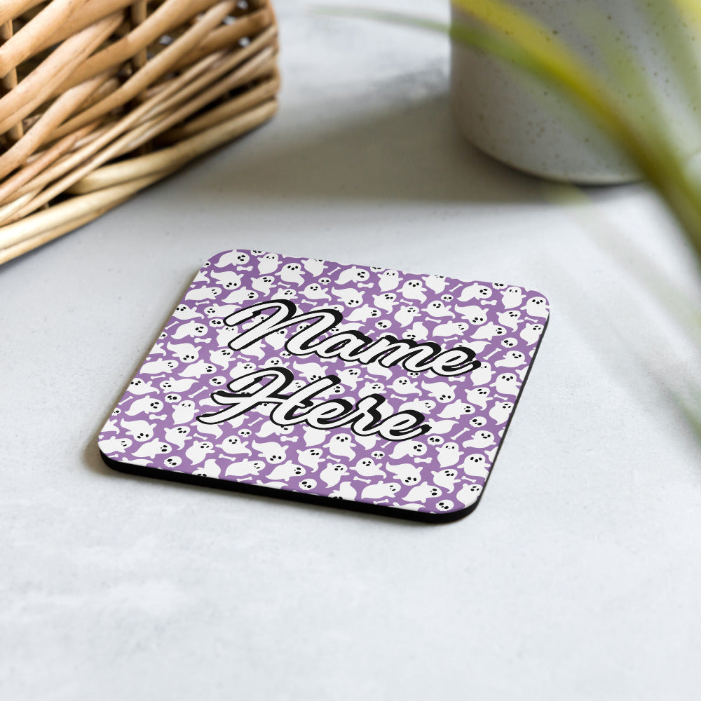 Personalized Halloween Coasters | Wedding, Housewarming Gift | Custom Coaster Set | Extra Thick Coasters | Wedding Favors Coasters