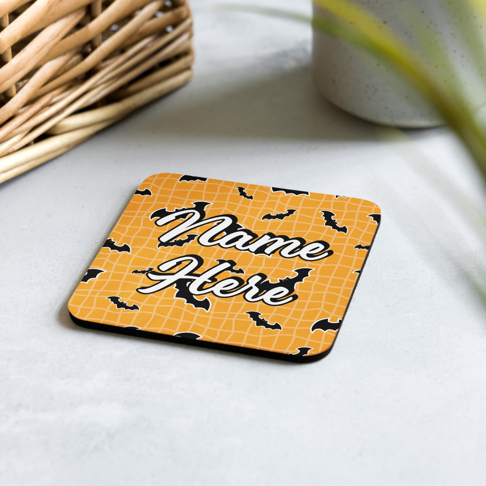 Personalized Halloween Coasters | Wedding, Housewarming Gift | Custom Coaster Set | Extra Thick Coasters | Wedding Favors Coasters