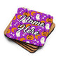 Personalized Halloween Coasters | Wedding, Housewarming Gift | Custom Coaster Set | Extra Thick Coasters | Wedding Favors Coasters