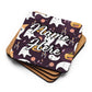 Personalized Halloween Coasters | Wedding, Housewarming Gift | Custom Coaster Set | Extra Thick Coasters | Wedding Favors Coasters