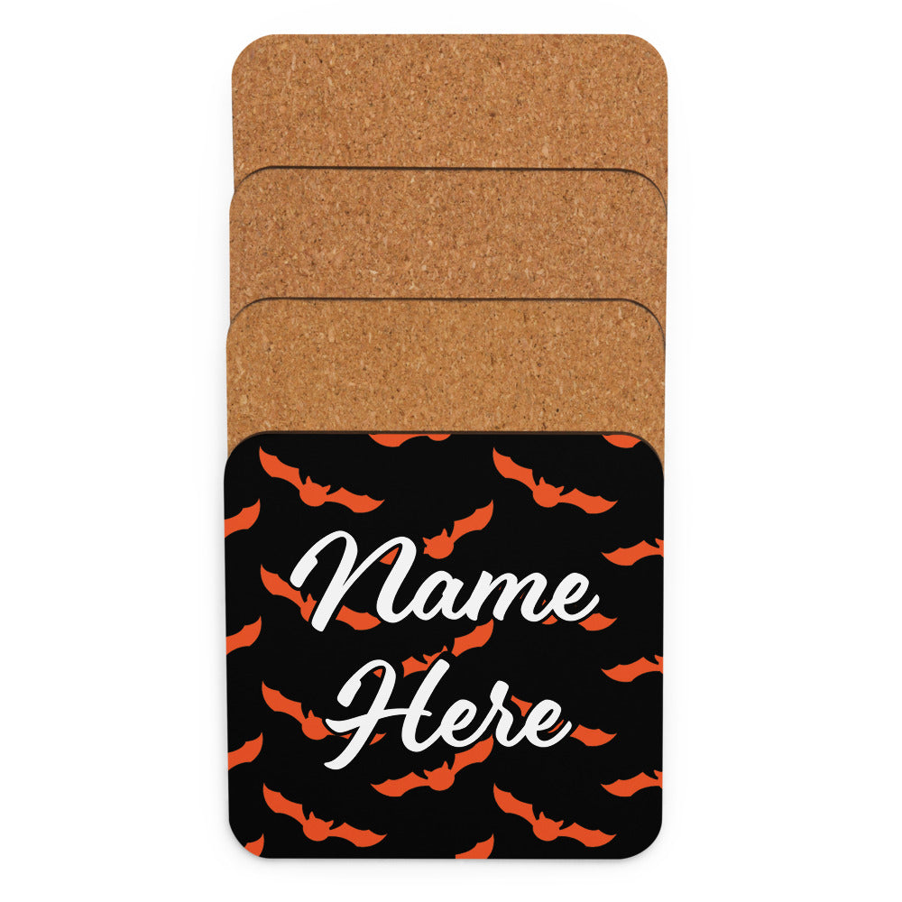 Personalized Halloween Coasters | Wedding, Housewarming Gift | Custom Coaster Set | Extra Thick Coasters | Wedding Favors Coasters