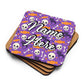 Personalized Halloween Coasters | Wedding, Housewarming Gift | Custom Coaster Set | Extra Thick Coasters | Wedding Favors Coasters