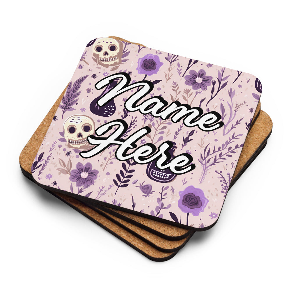 Personalized Halloween Coasters | Wedding, Housewarming Gift | Custom Coaster Set | Extra Thick Coasters | Wedding Favors Coasters