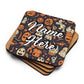 Personalized Halloween Coasters | Wedding, Housewarming Gift | Custom Coaster Set | Extra Thick Coasters | Wedding Favors Coasters