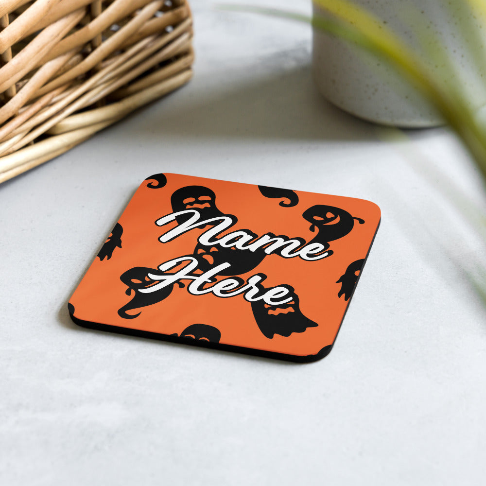 Personalized Halloween Coasters | Wedding, Housewarming Gift | Custom Coaster Set | Extra Thick Coasters | Wedding Favors Coasters