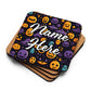 Personalized Halloween Coasters | Wedding, Housewarming Gift | Custom Coaster Set | Extra Thick Coasters | Wedding Favors Coasters