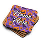 Personalized Halloween Coasters | Wedding, Housewarming Gift | Custom Coaster Set | Extra Thick Coasters | Wedding Favors Coasters