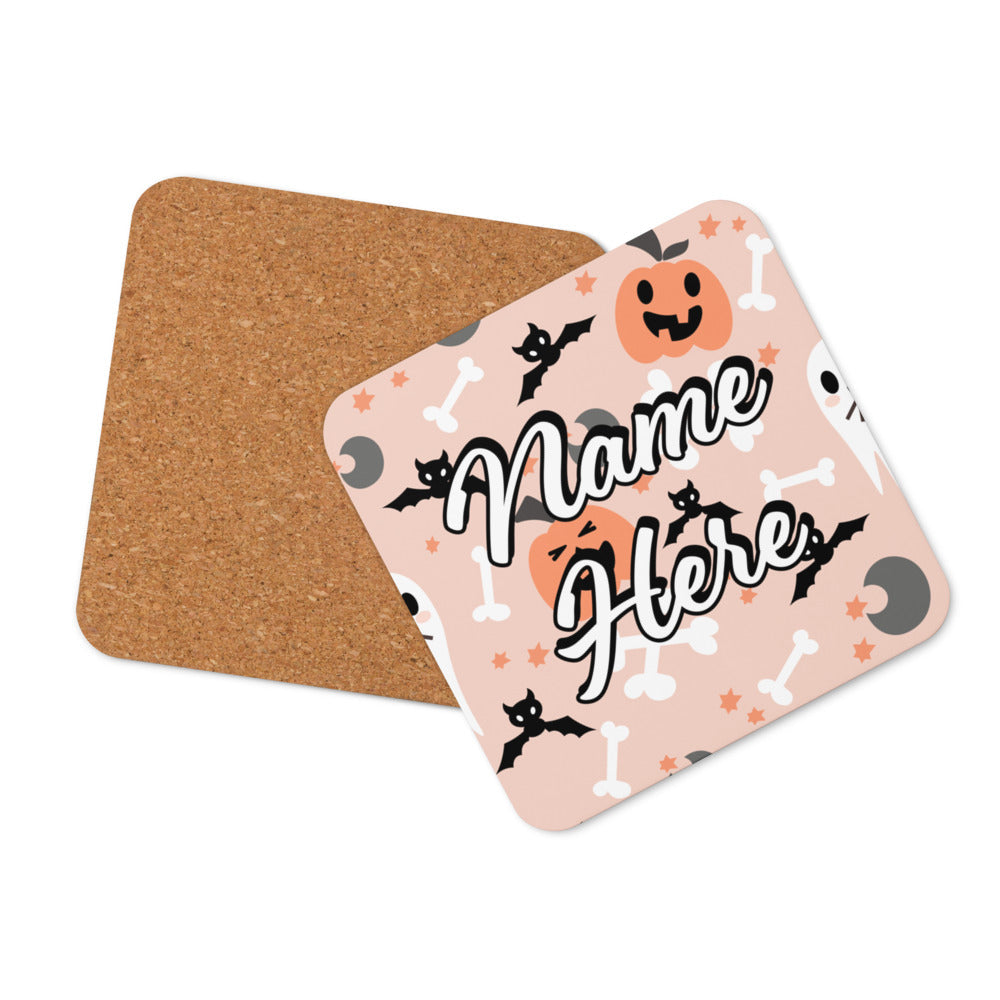 Personalized Halloween Coasters | Wedding, Housewarming Gift | Custom Coaster Set | Extra Thick Coasters | Wedding Favors Coasters