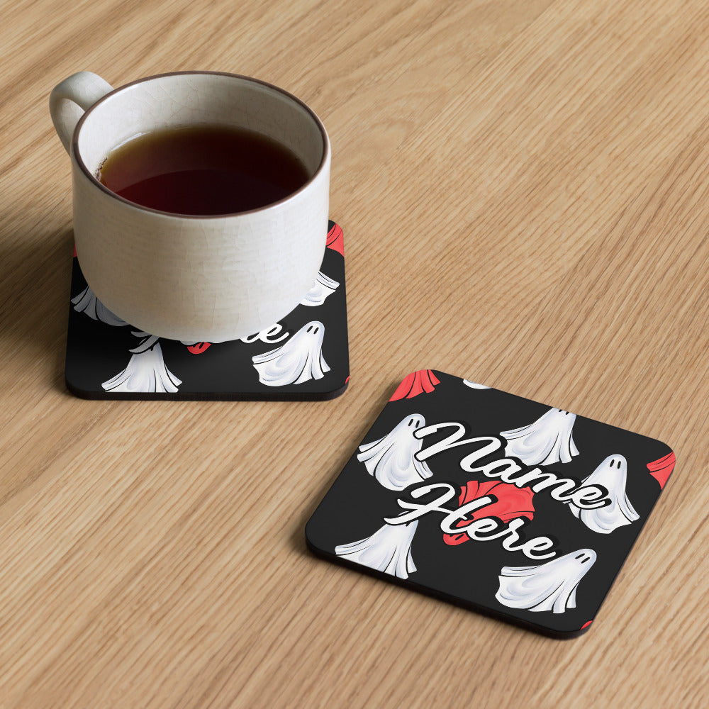 Personalized Halloween Coasters | Wedding, Housewarming Gift | Custom Coaster Set | Extra Thick Coasters | Wedding Favors Coasters