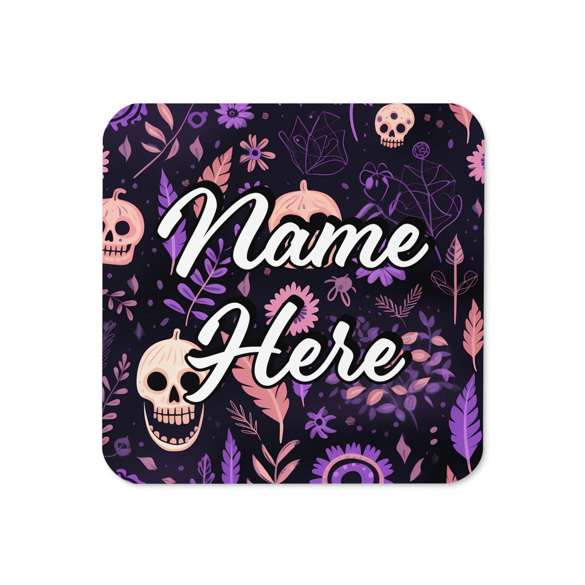 Personalized Halloween Coasters | Wedding, Housewarming Gift | Custom Coaster Set | Extra Thick Coasters | Wedding Favors Coasters