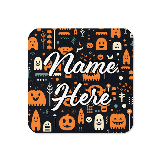 Personalized Halloween Coasters | Wedding, Housewarming Gift | Custom Coaster Set | Extra Thick Coasters | Wedding Favors Coasters