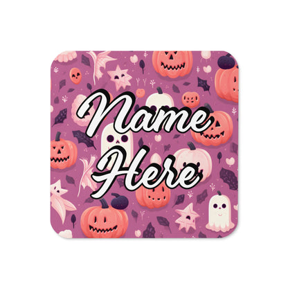 Personalized Halloween Coasters | Wedding, Housewarming Gift | Custom Coaster Set | Extra Thick Coasters | Wedding Favors Coasters