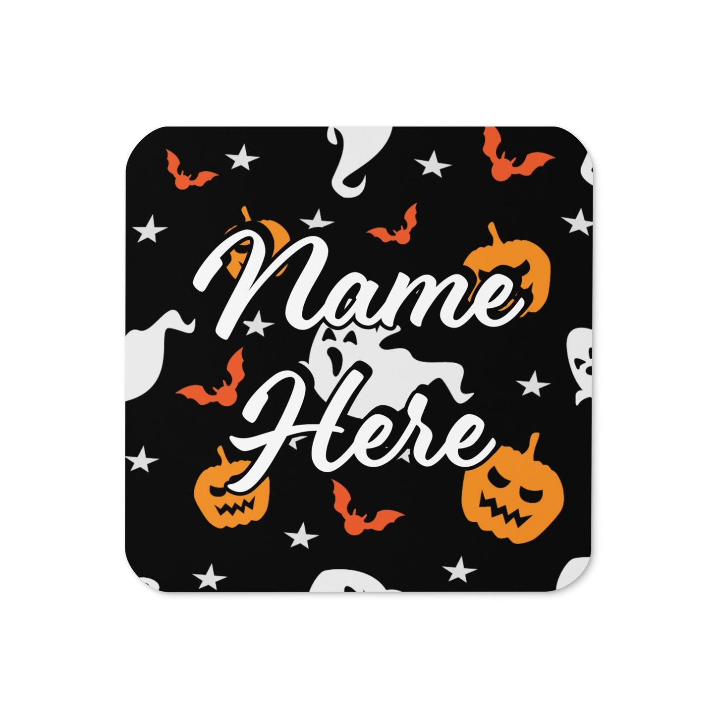 Personalized Halloween Coasters | Wedding, Housewarming Gift | Custom Coaster Set | Extra Thick Coasters | Wedding Favors Coasters