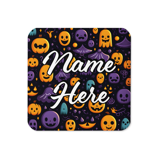 Personalized Halloween Coasters | Wedding, Housewarming Gift | Custom Coaster Set | Extra Thick Coasters | Wedding Favors Coasters