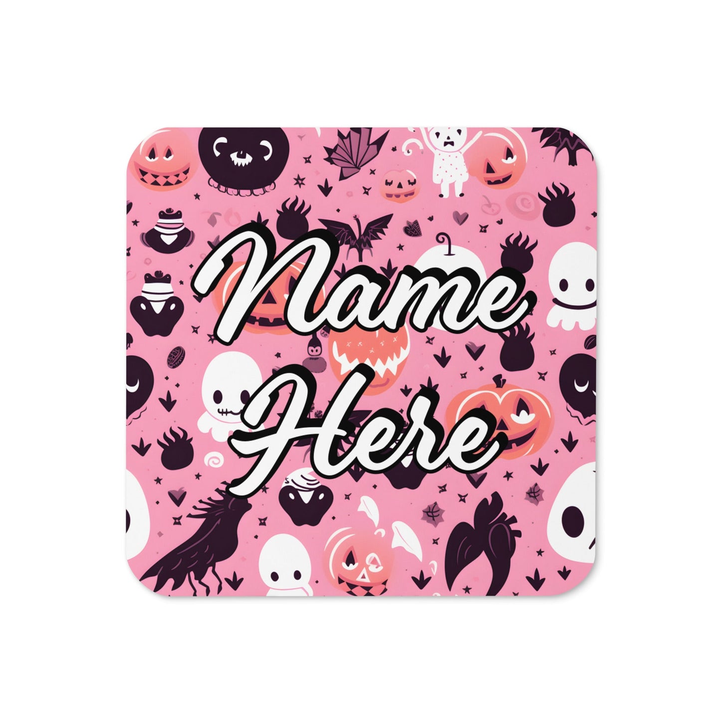 Personalized Halloween Coasters | Wedding, Housewarming Gift | Custom Coaster Set | Extra Thick Coasters | Wedding Favors Coasters