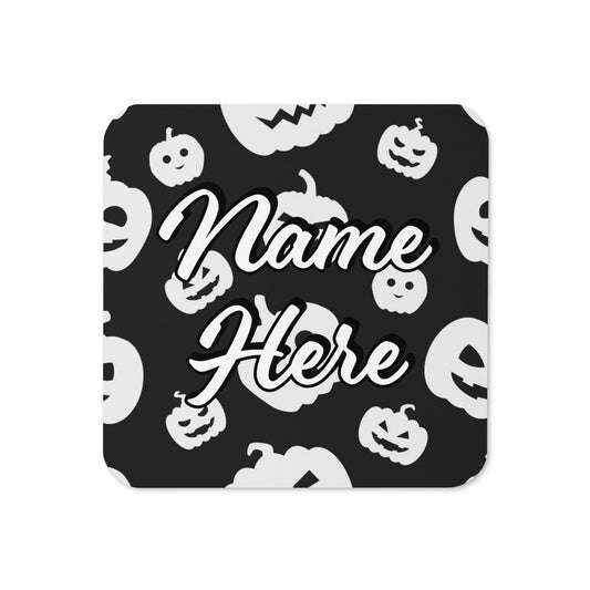 Personalized Halloween Coasters | Wedding, Housewarming Gift | Custom Coaster Set | Extra Thick Coasters | Wedding Favors Coasters