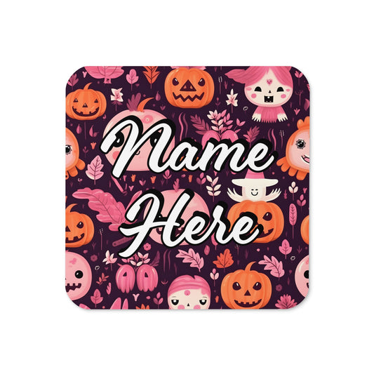 Personalized Halloween Coasters | Wedding, Housewarming Gift | Custom Coaster Set | Extra Thick Coasters | Wedding Favors Coasters