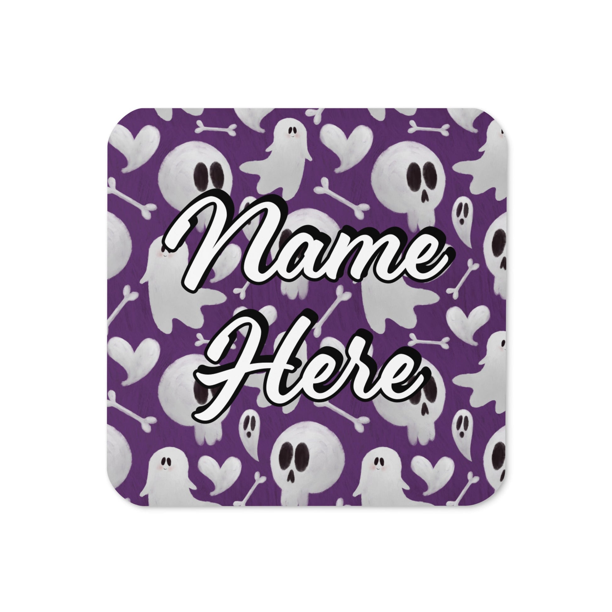 Personalized Halloween Coasters | Wedding, Housewarming Gift | Custom Coaster Set | Extra Thick Coasters | Wedding Favors Coasters