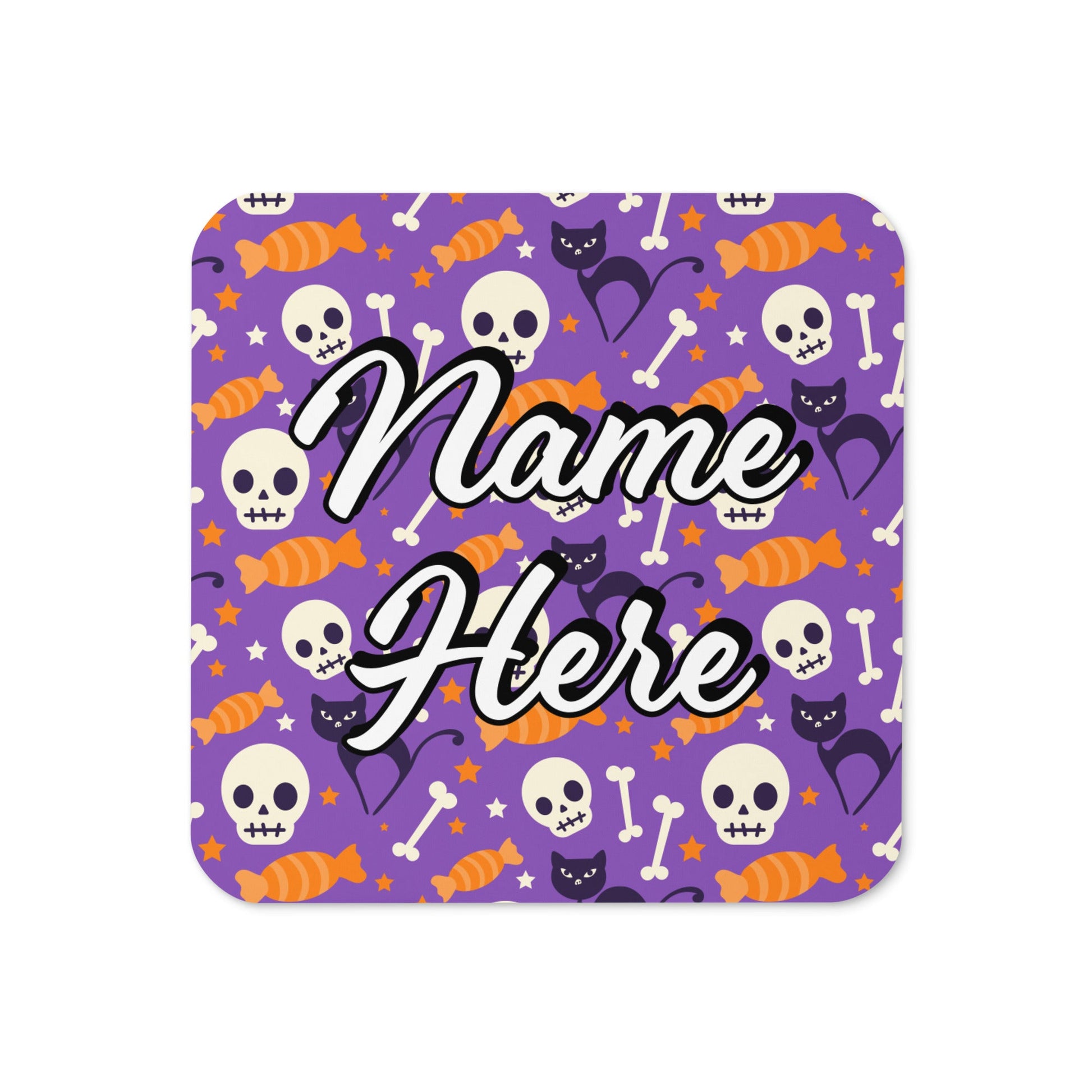 Personalized Halloween Coasters | Wedding, Housewarming Gift | Custom Coaster Set | Extra Thick Coasters | Wedding Favors Coasters