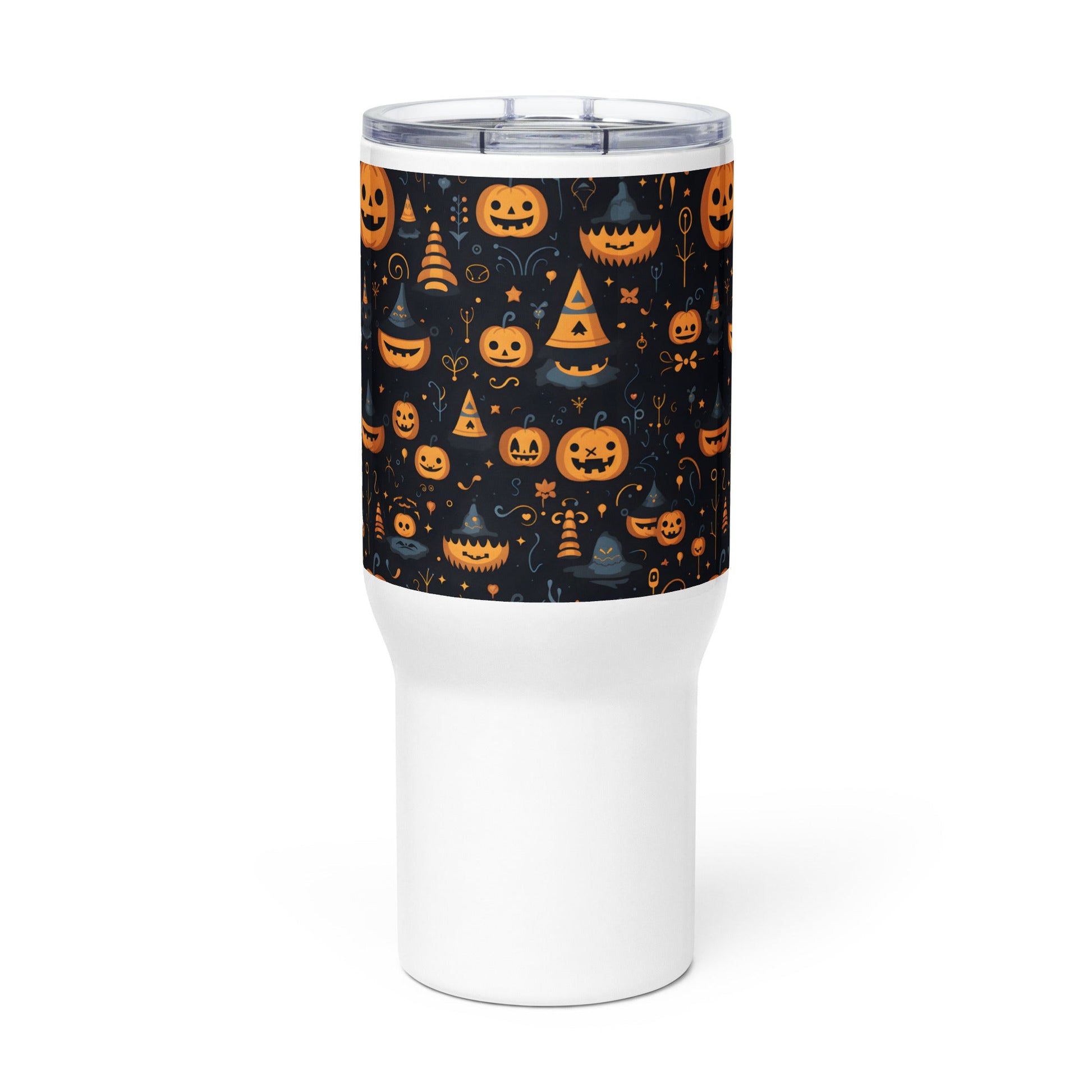 Spooky & Cute Personalized Travel Mugs | Customizable Drinkware On the Go | Travel mug with a handle